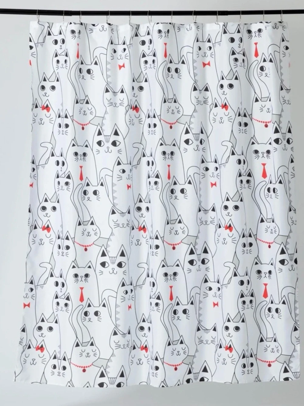 Cat Pattern Shower Curtain